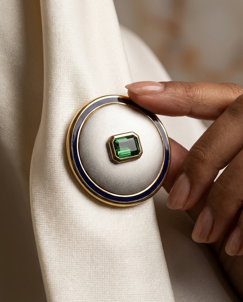 Broche rond
